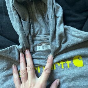 Gray carhartt pull over long sleeve